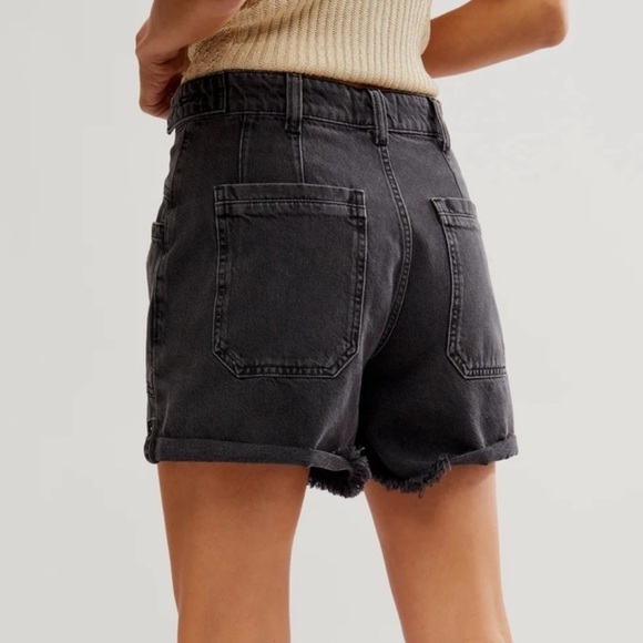 Free People We The Free Pamela Midrise Cuffed Denim Shorts | Size 27 | NWT - Picture 4 of 9